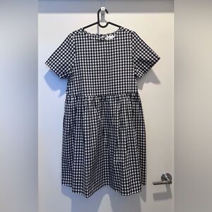 Tradlands Nico Dress Navy/White Gingham size S